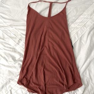 Pink spaghetti tank top